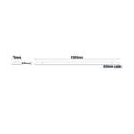LED LINEAR LUMINAIRE 43W 4000LM 3000K 120° 230V AC IP40 Ra>80 30.000HRS 1500mm - Image 2