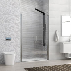Καμπίνα από τοίχο σε τοίχο με διάφανο κρύσταλλο S 28 ALTO SALLON Cromo KARAG 155x200cm