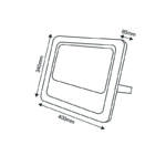 SOLAR SMD LED FLOOD LIGHT 300W 6000K IP66 120° Ra70 - Image 2