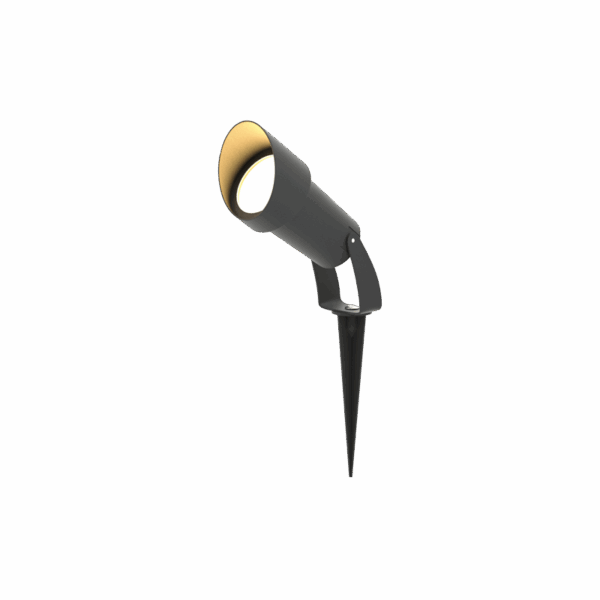 it-Lighting Shafer 1xGU10 Outdoor Spike Light Anthracite D:27cmx18cm (80600144)