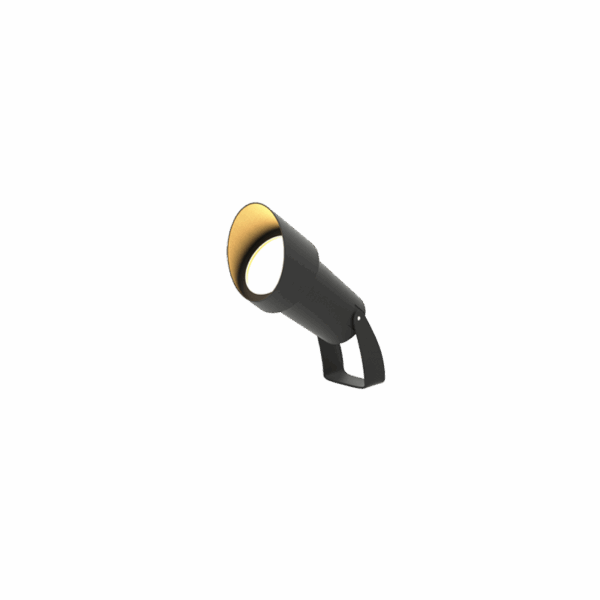 it-Lighting Shafer 1xGU10 Outdoor Spike Light Anthracite D:27cmx18cm (80600144) - Image 2