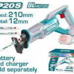 TOTAL ΕΠΑΓΓ. ΣΠΑΘΟΣΕΓΑ ΜΠΑΤ. Li-ion 20V ΧΩΡΙΣ ΜΠΑΤΑΡΙΑ & ΦΟΡΤΙΣΤΗ (TRSLI2108)