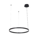 Inlight Κρεμαστό φωτιστικό LED 45W 3CCT (by switch on base) D:100cm (6095-AA-Black) - Image 4