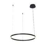 Inlight Κρεμαστό φωτιστικό LED 45W 3CCT (by switch on base) D:100cm (6095-AA-Black) - Image 3