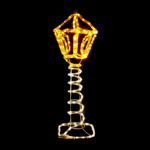 ^ "POST LAMP" 168LED ΣΧΕΔΙΟ 7m ΜΟΝΟΚΑΝΑΛ ΦΩΤΟΣΩΛ ΘΕΡΜΟ ΛΕΥΚΟ-YELLOW ΜΗΧΑΝΙΣΜΟ FLASH IP44 27x27x80cm