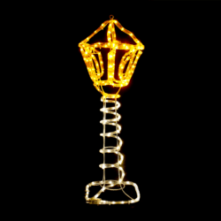 ^ "POST LAMP" 168LED ΣΧΕΔΙΟ 7m ΜΟΝΟΚΑΝΑΛ ΦΩΤΟΣΩΛ ΘΕΡΜΟ ΛΕΥΚΟ-YELLOW ΜΗΧΑΝΙΣΜΟ FLASH IP44 27x27x80cm