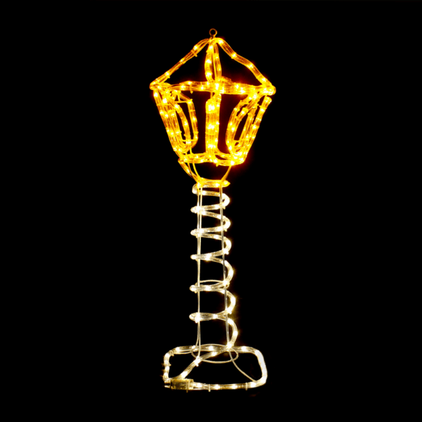 ^ "POST LAMP" 168LED ΣΧΕΔΙΟ 7m ΜΟΝΟΚΑΝΑΛ ΦΩΤΟΣΩΛ ΘΕΡΜΟ ΛΕΥΚΟ-YELLOW ΜΗΧΑΝΙΣΜΟ FLASH IP44 27x27x80cm