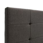 Κρεβάτι Roi pakoworld 160x200 ύφασμα ανθρακί + αποθηκευτικό χώρο - Image 7