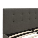 Κρεβάτι Mago pakoworld ύφασμα ανθρακί 150x200εκ - Image 4