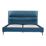 Κρεβάτι Aryna pakoworld ύφασμα σε πετρόλ απόχρωση 160x200εκ - Image 3