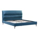 Κρεβάτι Aryna pakoworld ύφασμα σε πετρόλ απόχρωση 160x200εκ - Image 4