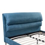 Κρεβάτι Aryna pakoworld ύφασμα σε πετρόλ απόχρωση 160x200εκ - Image 5