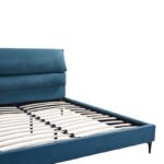 Κρεβάτι Aryna pakoworld ύφασμα σε πετρόλ απόχρωση 160x200εκ - Image 6