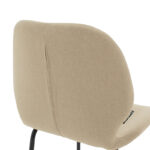 Σκαμπό bar Impel pakoworld μεταλλικό μαύρο-ύφασμα μπεζ - Image 7