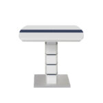 Τραπέζι επεκτεινόμενο Darsile Inart λευκό με γκρι-ανθρακί mdf 140-180x90x76εκ - Image 5