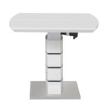 Τραπέζι επεκτεινόμενο Darsile Inart λευκό με γκρι-ανθρακί mdf 140-180x90x76εκ - Image 6