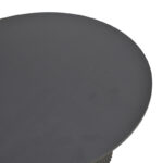 Τραπέζι σαλονιού Dovel pakoworld mdf σε μαύρη απόχρωση Φ70x45εκ - Image 4