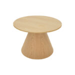 Τραπέζι σαλονιού Donda pakoworld mdf-μέταλλο σε sonoma απόχρωση Φ60x46εκ - Image 2