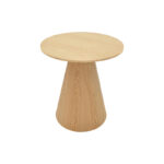 Βοηθητικό τραπέζι Donda pakoworld mdf-μέταλλο sonoma Φ45x46εκ - Image 2