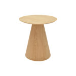 Βοηθητικό τραπέζι Donda pakoworld mdf-μέταλλο sonoma Φ45x46εκ