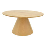 Tραπέζια σαλονιού Donda  pakoworld mdf μέταλλο σετ 2τεμ. sonoma - Image 2