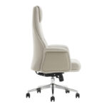 Καρέκλα γραφείου διευθυντή Rekter pakoworld PU σε μπεζ απόχρωση 77x65x119-127εκ - Image 4