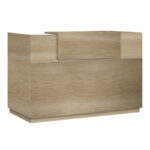 Γραφείο reception Lotus pakoworld σε χρώμα φυσικό 200x70x110εκ