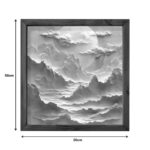 Πίνακας σε καμβά Jedia pakoworld με ψηφιακή εκτύπωση 50x3.5x50εκ - Image 2