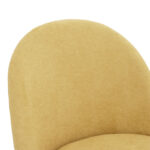 Καρέκλα Graceful pakoworld ύφασμα κίτρινο-πόδι μαύρο - Image 5