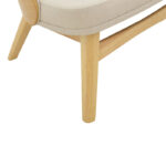 Καρέκλα Sarian pakoworld μπεζ ύφασμα-rubberwood φυσικό πόδι 69,5x71x70.5εκ - Image 9