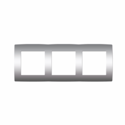 PRIME ΠΛΑΙΣΙΟ 3 ΘΕΣΕΩΝ IP20 MAT ΑΛΟΥΜΙΝΙΟ