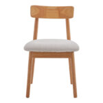 Καρέκλα Tullo pakoworld rubberwood σε φυσική απόχρωση 46x45x78εκ - Image 4