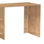 Γραφείο με ραφιέρα Kely pakoworld σε φυσική-λευκή απόχρωση 113x55x74εκ - Image 3