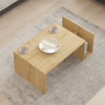 Τραπέζι σαλονιού Poko pakoworld σε oak απόχρωση 86.8x50x32,4εκ - Image 3