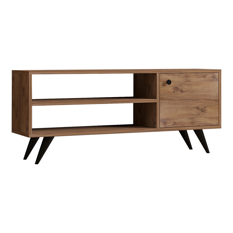 120-000541 Έπιπλο τηλεόρασης Wison pakoworld σε sonoma απόχρωση 120x29x50εκ