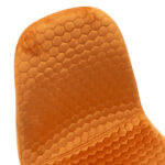 Καρέκλα Sila pakoworld βελούδο κεραμιδί-μαύρο χρυσό πόδι - Image 6