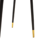 Καρέκλα Sila pakoworld βελούδο κεραμιδί-μαύρο χρυσό πόδι - Image 7