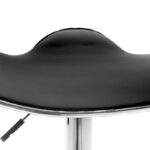 Σκαμπό μπαρ Enzo pakoworld πτυσσόμενο μαύρο pu-μέταλλο χρωμίου 45x44x87εκ - Image 6