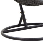 Κούνια Soleil pakoworld κρεμαστή μέταλλο-pp-μαξιλάρι γκρι 103x83x200εκ - Image 7