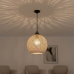 Φωτιστικό οροφής μονόφωτο PWL-0967 pakoworld Ε27 καφέ-μαύρο Φ23x22εκ - Image 2