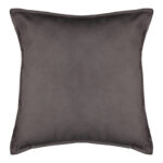 Μαξιλάρι διακοσμητικό Glober pakoworld ύφασμα σε ανθρακί απόχρωση 45x45εκ