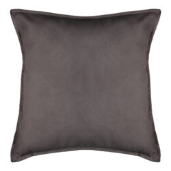 Μαξιλάρι διακοσμητικό Glober pakoworld ύφασμα σε ανθρακί απόχρωση 45x45εκ