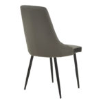 Τραπεζαρία Azori-Gustas pakoworld σετ 5τεμ λευκό μαρμάρου-ανθρακί 120x80x76εκ - Image 3