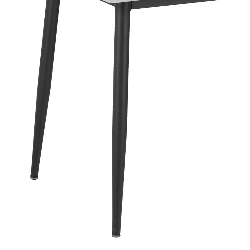 200-001440-6 Τραπεζαρία Gustas-Renish pakoworld σετ 7τεμ γκρι μαρμάρου -μπουκλέ γκρι 160x80x75εκ - Image 7