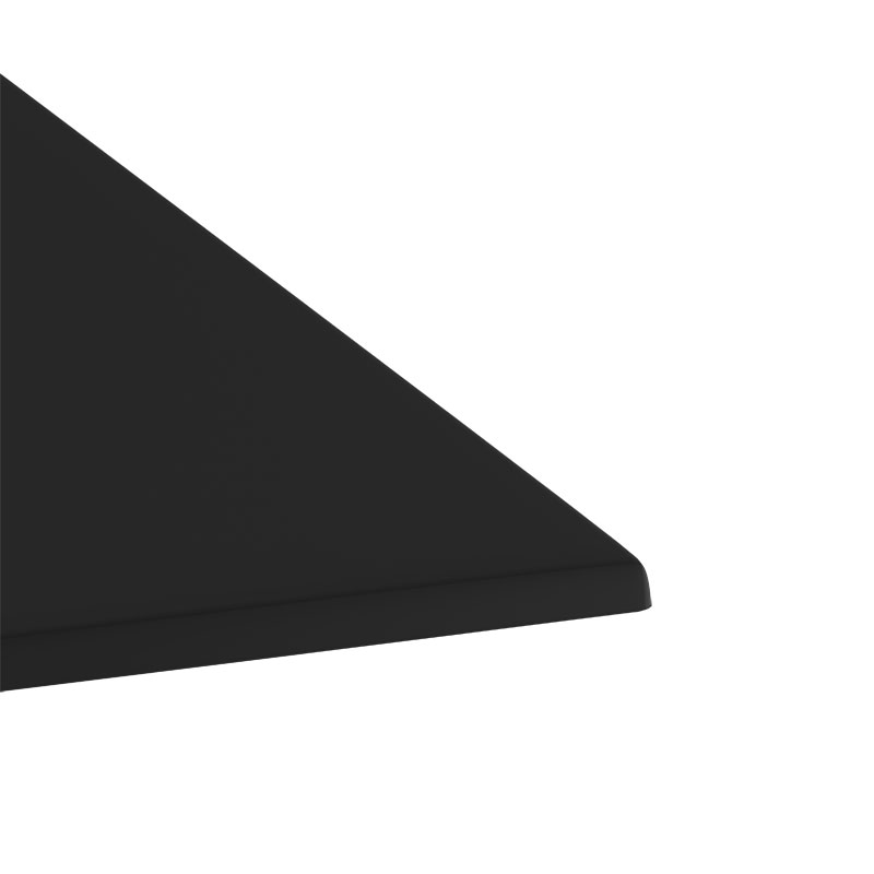 215-000022-2 Επιφάνεια τραπεζιού Scenic pakoworld Werzalit μαύρο 80x80εκ πάχους 35mm - Image 3