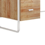 Γραφείο εργασίας με συρτάρια Clarity pakoworld μελαμίνης φυσικό-λευκό 120x60x75εκ - Image 6