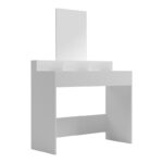 Τουαλέτα κρεβατοκάμαρας Frentsel pakoworld με καθρέπτη σε λευκή απόχρωση 100x40x140εκ