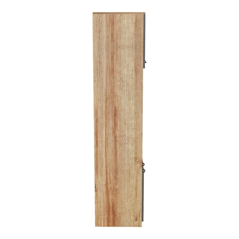 230-000136-3 Ντουλάπα κουζίνας Rowan pakoworld σε oak-ανθρακί απόχρωση 60x42x182εκ - Image 4