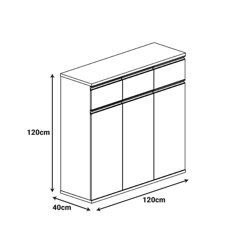 246-000035-3 Ντουλάπια γραφείου επαγγελματικά Oscar pakoworld καρυδί-ανθρακί 200x40x120εκ - Image 4
