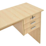 Γραφείο εργασίας-συρταριέρα Sophia pakoworld φυσικό 116x57x72εκ - Image 5